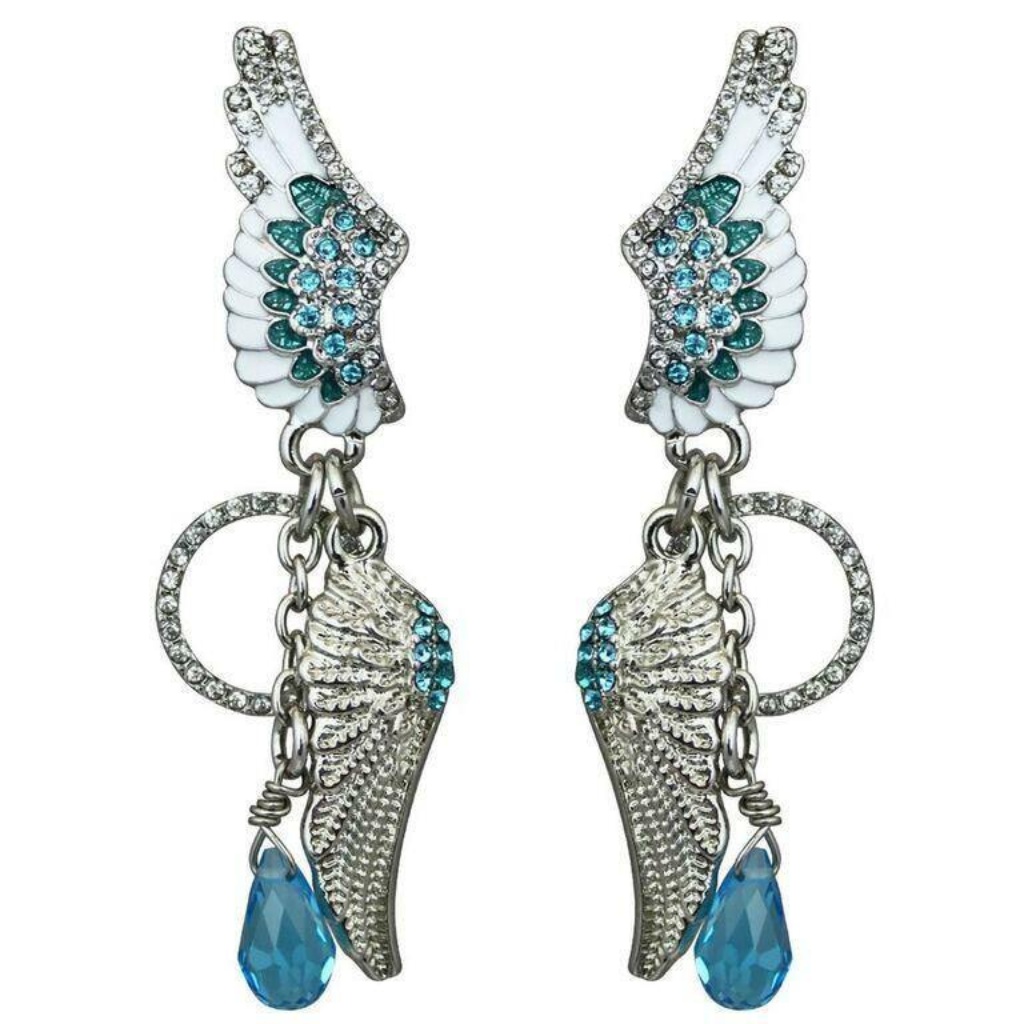Ritzy Couture Women’s Angels Among Multi Charm Elegant Drop And Dangle Earrings